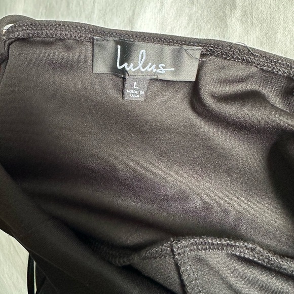 Lulus Forever Your Girl Black Bodycon Dress Size Large. - Picture 4 of 5